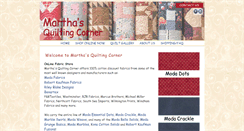 Desktop Screenshot of marthasquiltingcorner.com